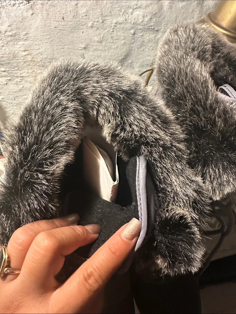 Kamik Gray Women's Insulated Winter Boots with Faux Fur Collar